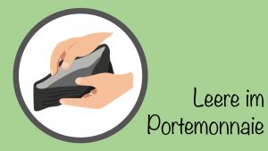 Leere im Portemonnaie